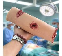 Maniquí Para El Taponamiento De Heridas, Modelo De Taponamiento De Heridas En La Pantorrilla, 4 Heridas Simuladas, Kit De Formación «Stop The Bleed», Maniquí De Sutura Para Primeros Auxilios, Reutiliz
