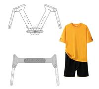 Maniquí Percha Invisible Ajustable con Forma de Cuerpo, Perchas para Ropa de Boutique para Conjuntos de Niños y Mujeres/Hombres, Maniquí Percha Invisible para Fotografía de Ropa(Clothes hanger+pants r