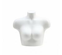 Maniquí Torso Femenino Exhibidor Maniquí Busto para Lencería Plástico Acabado Mate Diseño Ligero para Cambio de Adecuado para Tiendas de Moda Fotografía de Catálogo Estilismo Visual , Blanco
