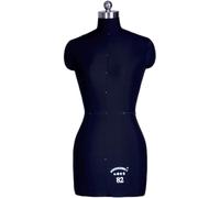 Maniquíes femeninos de costura a media escala, maniquí con respaldo de espuma for exhibición de ropa con forma de vestido for formación docente(Black,XXL-Model 88)