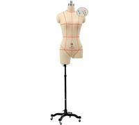 Maniquíes femeninos de costura con rueda que se puede fijar y hombros magnéticos, maniquí de sastre for mujer for exhibición/corte de ropa(Large 84)