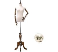 Maniquíes Mannequins Female Torso Body Clothing Store Upscale Model Props Dummy Solid Wood Arm Square Base 2 Styles