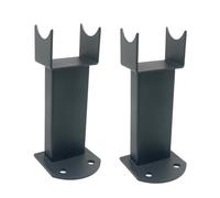 Manissa Par de patas de radiador de tubo ovalado, soporte de radiador de tubo ovalado doble y individual (antracita)