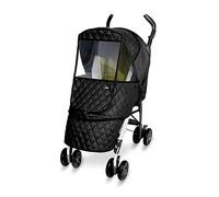 Manito Castle Alpha - Protector para cochecito de bebé, Negro
