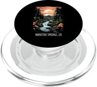 Manitou Springs, Colorado, EE. UU., Espectacular Puesta de Sol de montaña, Estilo Retro PopSockets PopGrip para MagSafe