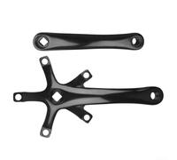 Manivela de bicicleta anodizada esmerilada 130BCD de 165 mm para bicicleta plegable Brompton y bicicleta de carretera con diseño de agujero cuadrado y compatibilidad con tornillo de pedal de 9/16