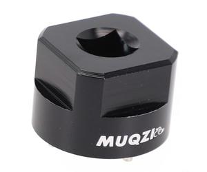 Manivela de bicicleta Herramienta de perno autoextraíble de aleación de aluminio para sistema SRAM M30 mantenimiento de bielas compatible con bicicletas de carretera y montaña, acabado negro plateado