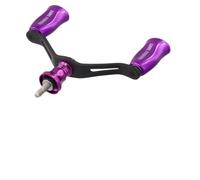 Manivela de carbono con doble bola para Shimano Nasci Sahara Ultegra | Carrete giratorio de fibra de carbono, doble palanca, con 2 rodamientos por bola de mango, compatible con