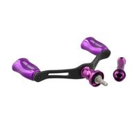 Manivela de doble mango para Shimano Sephia Sahara Ultegra Stradic | Twinpower Vanquish Stella - Carrete giratorio (fibra de carbono, 12 colores, 1 juego)