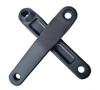 Manivela de motor de 10 ranuras de dientes para Bafang para tongsheng compatible con BNI ISIS placa de dientes de bicicleta, par de bielas de aleación de aluminio (BNI-ISIS)