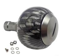 Manivela de perilla de carrete de pesca para carretes Daiwa S Spin y Baitcasting diseñada para mejorar el equilibrio y reducir la fatiga de la mano (gris)