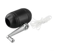 Manivela inclinable de repuesto para sombrilla de polipropileno resistente con cuerda, mecanismo de mango negro para reparación de sombra de patio, jardín, balcón, tamaño 88 x 55 mm