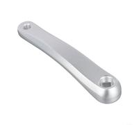 Manivela izquierda de aleación de aluminio de alta resistencia de 170 mm compatible con múltiples modelos de bicicleta y pedales (cuadrado plateado)