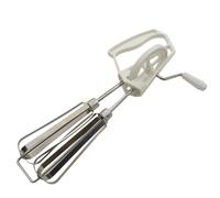 Manivela para batidores de huevos, batidora manual | Batidor de acero inoxidable con manivela y cabezales de mezcla duales,Herramienta de cocina colgante, mezclador de huevos de agarre cómodo apto par