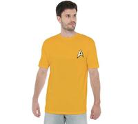 manji-devlin corporation Star Trek Command Uniform W Foil T Shirt Camiseta, Dorado, XXL Unisex Adulto