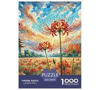 Manjusaka Puzzle 1000 Piezas Flor, Entretenimiento Rompecabezas De Bricolaje, Hobby Creativo, Colección De Arte, para Adultos Y Niños A Partir De 12 Años 70x50cm/1000pcs