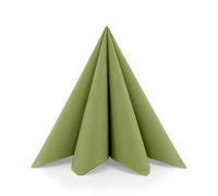 Mank GmbH Airlaid Servilletas de 40 x 40 cm, neutras, perfectas para gastronomía y celebraciones, similares a la tela y absorbentes, 50 unidades (oliva)