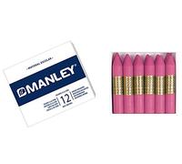 Manley Cera blanda Unicolor Caja x12 Rosa claro