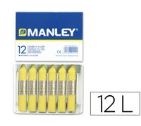 Manley Crayon 12 Unidades Amarillo Claro