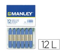 Manley Crayon 12 Unidades Azul Ultramar