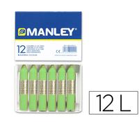 Manley Crayon 12 Unidades Verde Amarillento