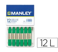Manley Crayon 12 Unidades Verde Natural