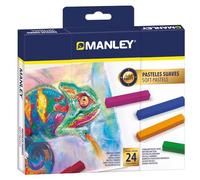 Tizas Pastel MANLEY Soft Pastels, Caja x24 Colores