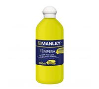 Manley témpera preparada amarillo botella de 500 ml