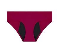MaNMaNing - Bragas de baño para mujer, con 3 capas, antifugas, absorción para deportes acuáticos, bragas de natación cómodas, traje de protección, rojo, XS