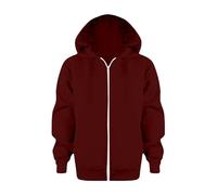MaNMaNing Kinder Sweatshirt mit Reißverschluss Kapuze Langarm Einfarbig Warme Jacke Mädchen Jungen (4-5 Years)