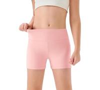 MaNMaNing Mädchen hohe Taille Yoga Tanzshorts Bequem Sport Capri weich elastisch Gymnastik Shorts Kinder Sommer Freizeithose Mädchen (11-12Years)