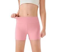 MaNMaNing Mädchen hohe Taille Yoga Tanzshorts Bequem Sport Capri weich elastisch Gymnastik Shorts Kinder Sommer Freizeithose Mädchen (11-12Years)