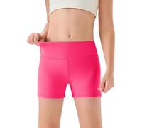 MaNMaNing Mädchen hohe Taille Yoga Tanzshorts Bequem Sport Capri weich elastisch Gymnastik Shorts Kinder Sommer Freizeithose Mädchen (11-12Years)