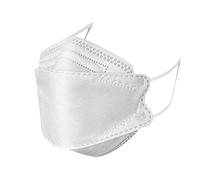 MaNMaNing Mascarillas Pez 3D Mascarilla 5 Capas 50 Unidades con Elástico para Los Oídos 202201-MANING-KF8890 (Blanco 50)