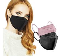 MaNMaNing Mascarillas Pez 3D Mascarilla 5_Capas 60 Unidades con Elástico para Los Oídos 2020072-MANING-DP901-2 (Rosa + negro)