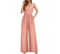 MaNMaNing Mono elegante para mujer, mono festivo para boda, mono, peto, para pantalones, elegante, traje de pantalón festivo, rojo, L