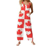 MaNMaNing Mono para mujer, elegante traje de boda, traje de pantalón para invitados de boda, traje de pantalón, elegante y elegante, para verano, rojo, 5XL