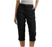 MaNMaNing Pantalones casuales de verano para mujer, corte recto con botones, bolsillos cómodos para el día a día, pantalones ligeros (Nota: el nombre del producto no encaja, pero según la columna
