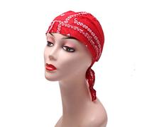 MaNMaNing Simple cáncer tan bufanda cabeza atada en bufanda gorras de béisbol paciente suave, rojo, Talla única