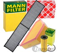 Mann + Febi Juego Filtros Inspección Apto para BMW 1er E81 E87 3er E90-93 X1 E84