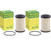 MANN-FILTER BFU 700 x Filtro de combustible - para Camiones + Autobuses (Paquete de 2)