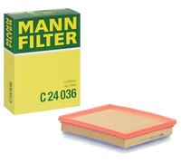 MANN-FILTER, C 24 036 Filtro de aire | Para Turismos, Aire limpio, Material filtrante resistente, Ajuste perfecto, Calidad original OE