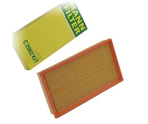 MANN-FILTER, C 2982 KIT Filtro de aire | Para Turismos, Aire limpio, Material filtrante resistente, Ajuste perfecto, Calidad original OE