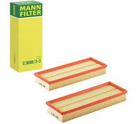 Filtro de aire Cartucho filtrante C 3698/3-2 MANN-FILTER para MERCEDES-BENZ PUCH