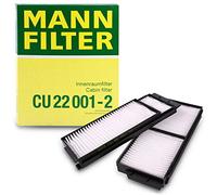 MANN-FILTER CU 22 001-2 Filtro de aire de cabina (set de 2) - para Automóviles + Vehículos de transporte