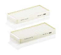 MANN-FILTER CU 22 009-2 Filtro de aire de cabina (set de 2) - para Automóviles + Vehículos de transporte