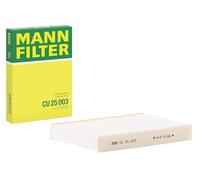 MANN-FILTER CU 25 003 Filtro de aire de cabina - para Automóviles + Vehículos de transporte