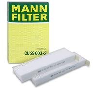 MANN-FILTER CU 29 003-2 Filtro de aire de cabina (set de 2) - para Automóviles + Vehículos de transporte