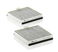 MANN-FILTER CUK 1931-2 Filtro de aire de cabina - Filtro de Polen con Carbón activado - (set de 2) para Automóviles + Vehículos de transporte