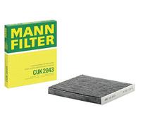 MANN-FILTER CUK 2043 Filtro de aire de cabina - Filtro de Polen con Carbón activado - para Automóviles + Vehículos de transporte